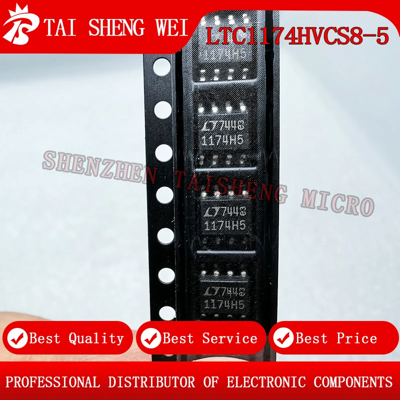 

2 шт. новый LTC1174HVCS8-5 LTC1174HVCS8 печать 1174H5 чип контроллера импульсного источника питания SOP-8