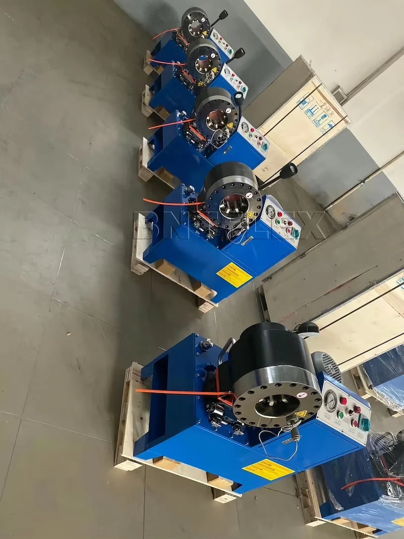 6SP Hydraulic Hose Pressing Machine for 1/4 to 3 Inch Rubber Pipes Crimping Machine for Rubber Product Making