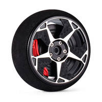 Dumborc M3 Remote Control Metal Sponge Handwheel RC Transmitter Metal Steering Wheel for DUMBORC Radiolink FLYSKY NB4 Controller