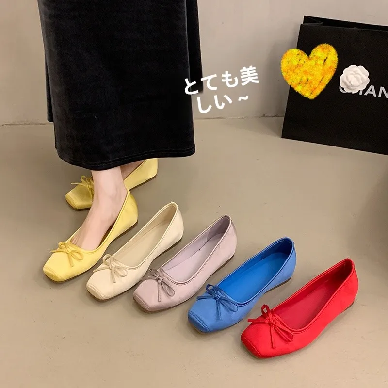 多用途バレエフラットシューズ-レディース-春夏新作-ビーンビーン-ソフトボトム-バレエスリッポンシューズ-おしゃれカジュアルシューズ