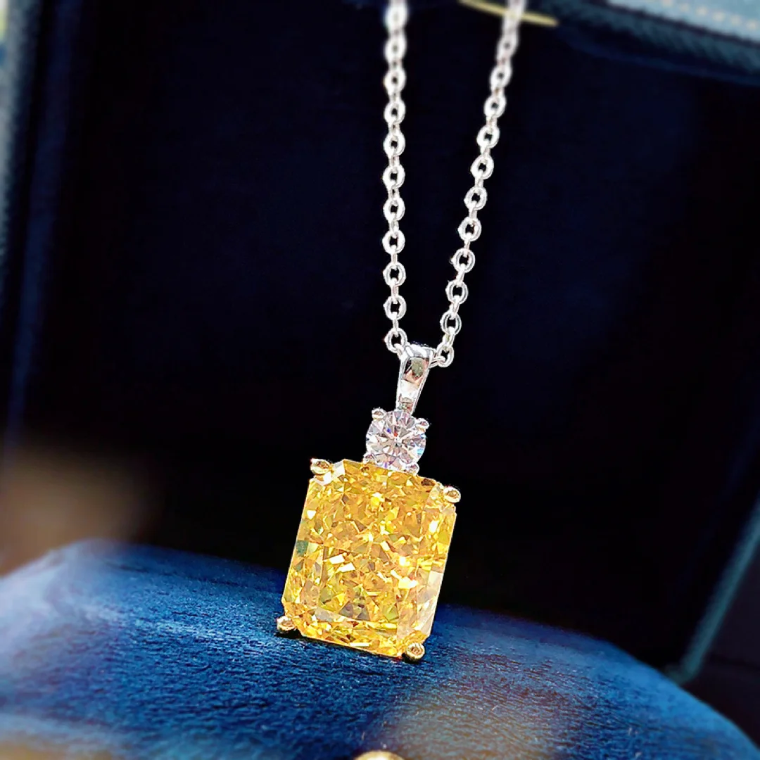 

Женское прямоугольное ожерелье из серебра S925 пробы, 10*12