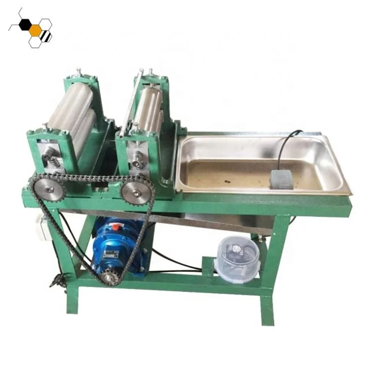 

Electric 5.4 Mm Bee Wax Roller 86X310 mm Beeswax Foundation Flat Press Embosser Machine for Beekeeping