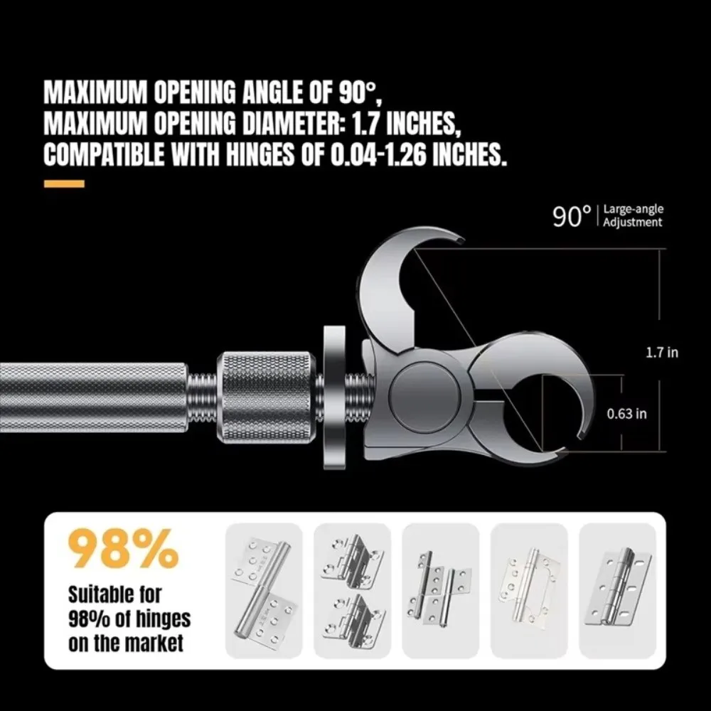 

Портативный регулируемый шарнирный ключ, многофункциональный инструмент для регулировки дверных петель, регулировочный ключ для заклепок петли, ремонт