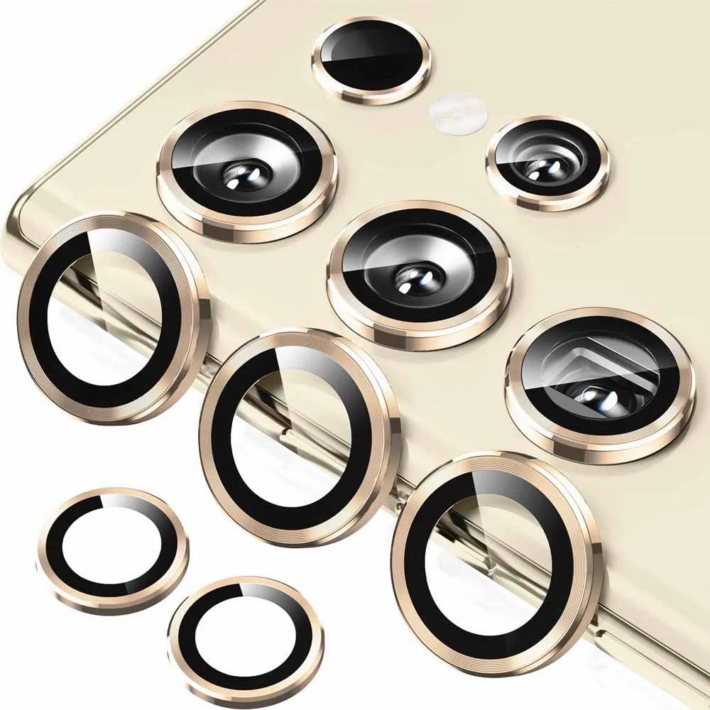 For Samsung Galaxy S23 Ultra Camera Lens Protector Metal Camera Ring Case Glass for Samsung S 23 S23ultra Plus 5G Protective Cap