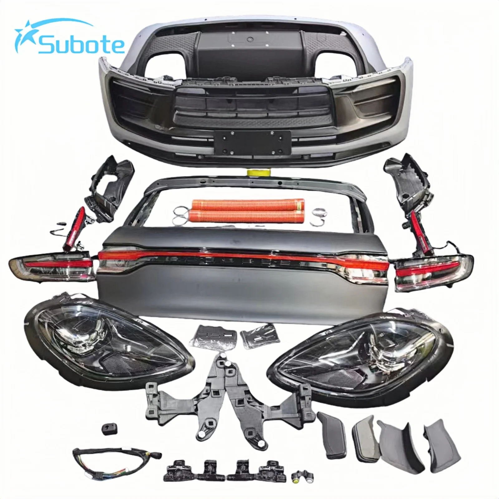 

High Quality Front Rear Bumper LED Headlight Taillight Assembly Kit for Macan 95B Upgrade 95B.3 Car Bumper Headlamp