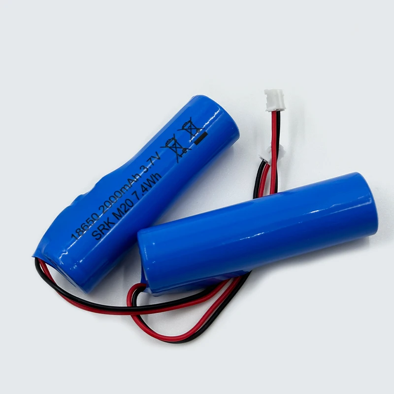 18650 3.7V Lithium Battery Pack 2000mAh for Fishing LED Light Bluetooth Speaker Emergency DIY Batteries