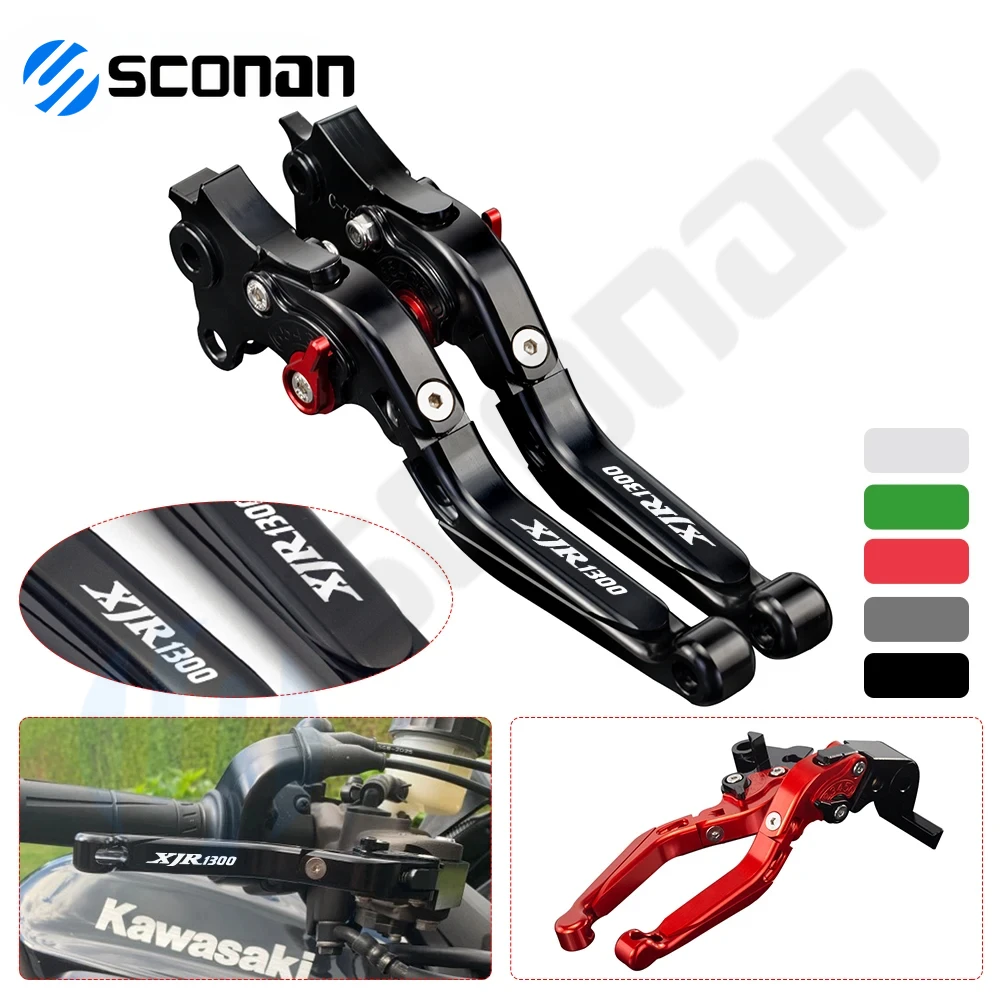 For Yamaha XJR1300 XJR 1300 Tacer 2004-2016 2015 2014  Motorcycle CNC Adjustable Folding Extendable Brake Clutch Levers Handle