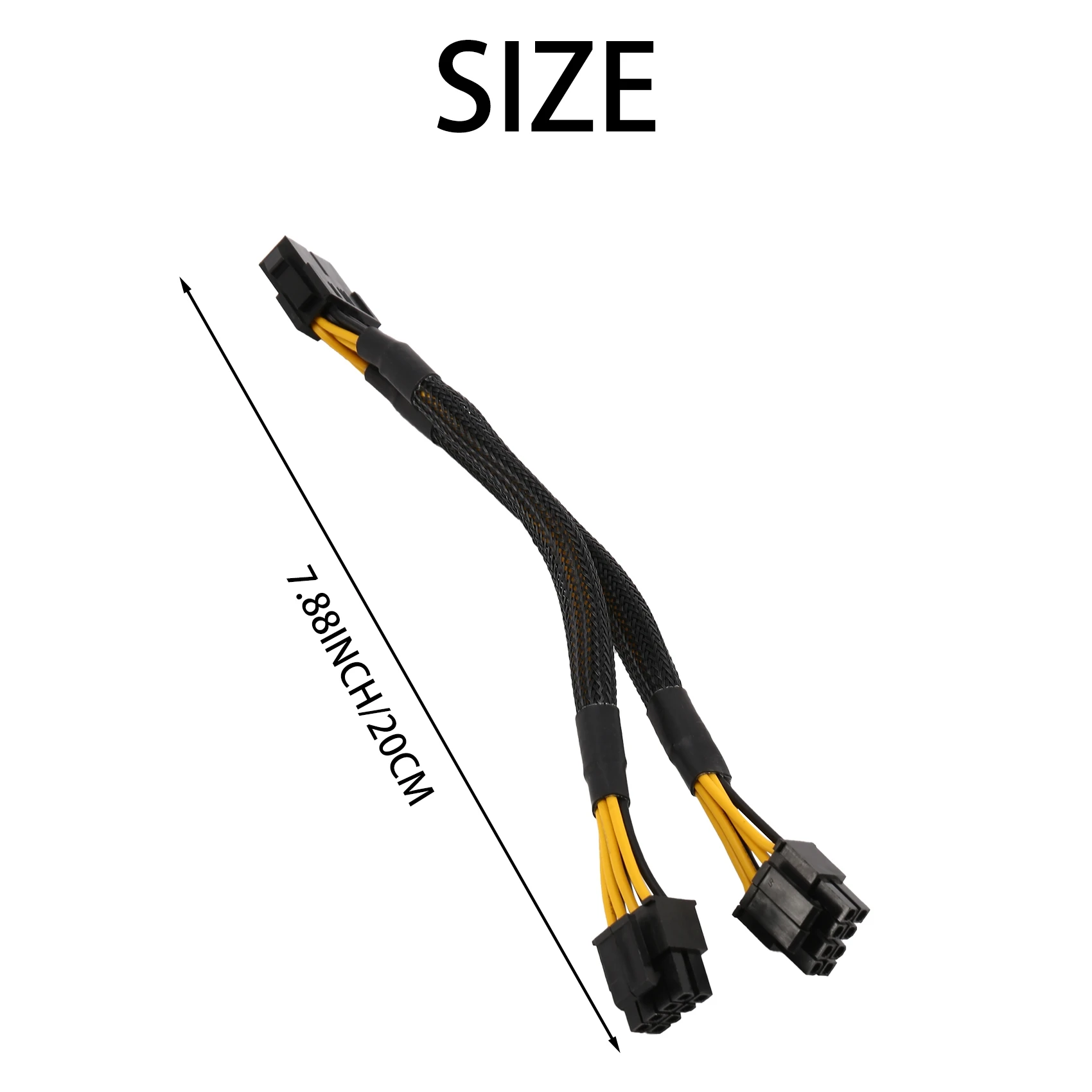 4 Pcs CPU 8 Pin Splitter ATX CPU 8 Pin Female to Dual 8(4+4) Pin Male EPS 12V for Motherboard Power Adapter Cable HOT