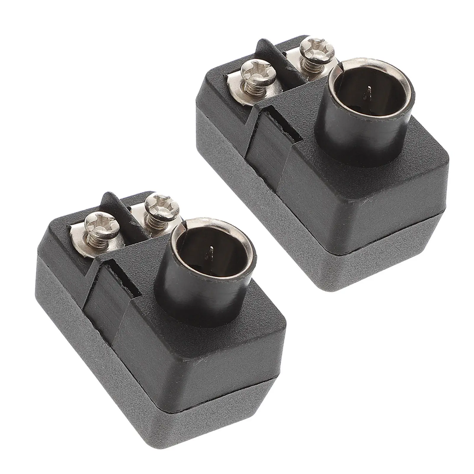 2Pcs TV Signal Adapter 75-300 Ohm Matching Push-on Coaxial Cable Connector Converter TV Signal Adapter Matching