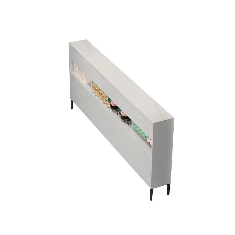 

Ultra-thin kitchen locker solid wood rock slab 25 white 30 half wall very narrow side