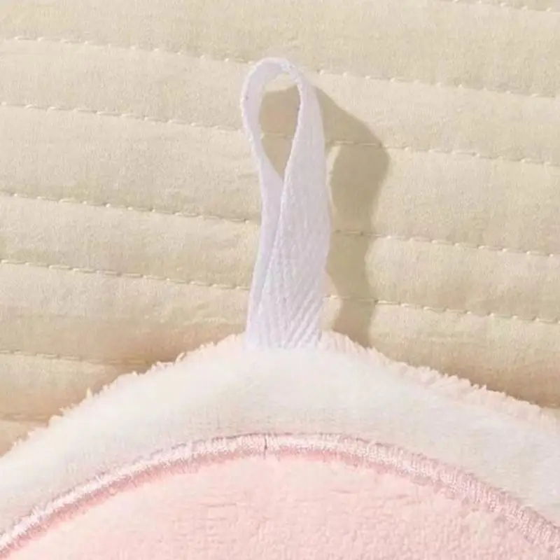 A0KE Elegant Flower Hand Towel Quick Absorbing Plush Fabric Hand Cloth with Hanging Loop For Kitchen Bathroom Styling