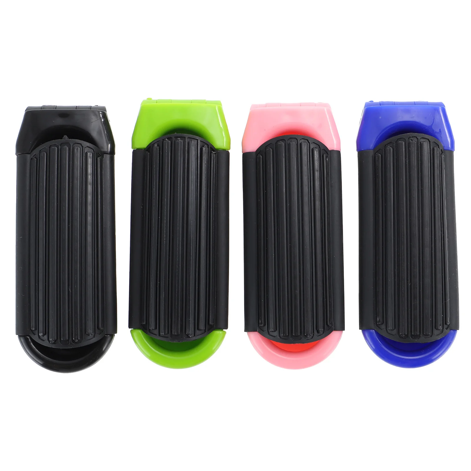 4Pcs Portable Folding Hair Brush with Mirror Space-Saving Travel Comb Ergonomic Handle for -Free Daily Use