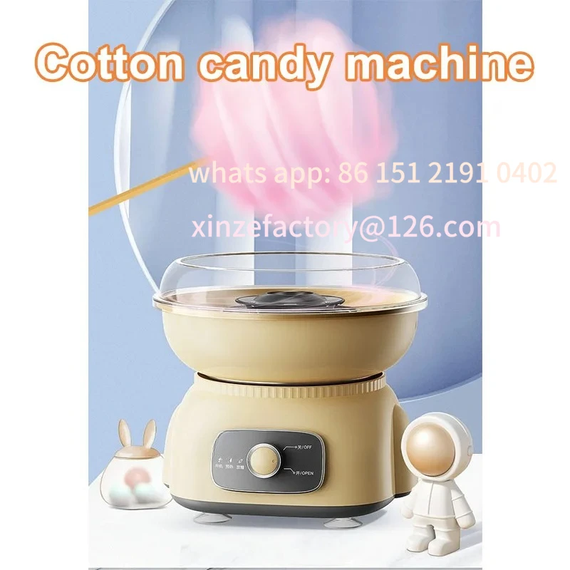 

Customizable 220V food grade PP material low-noise cotton candy maker small household DIY cotton candy machine