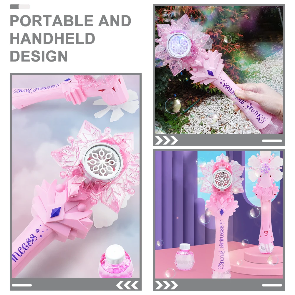 1 Set Cartoon Bubble Blower Bubble Maker Electric Outdoor Automatic Bubbles Machine Reusable Lovely Plaything Adorable Cute Fun