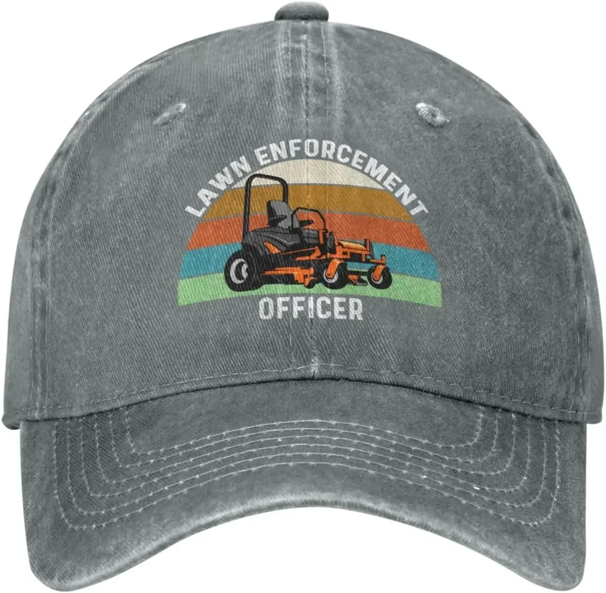 잔디밭 집행관 모자 디자인 모자가 있는 남성용 아빠 모자