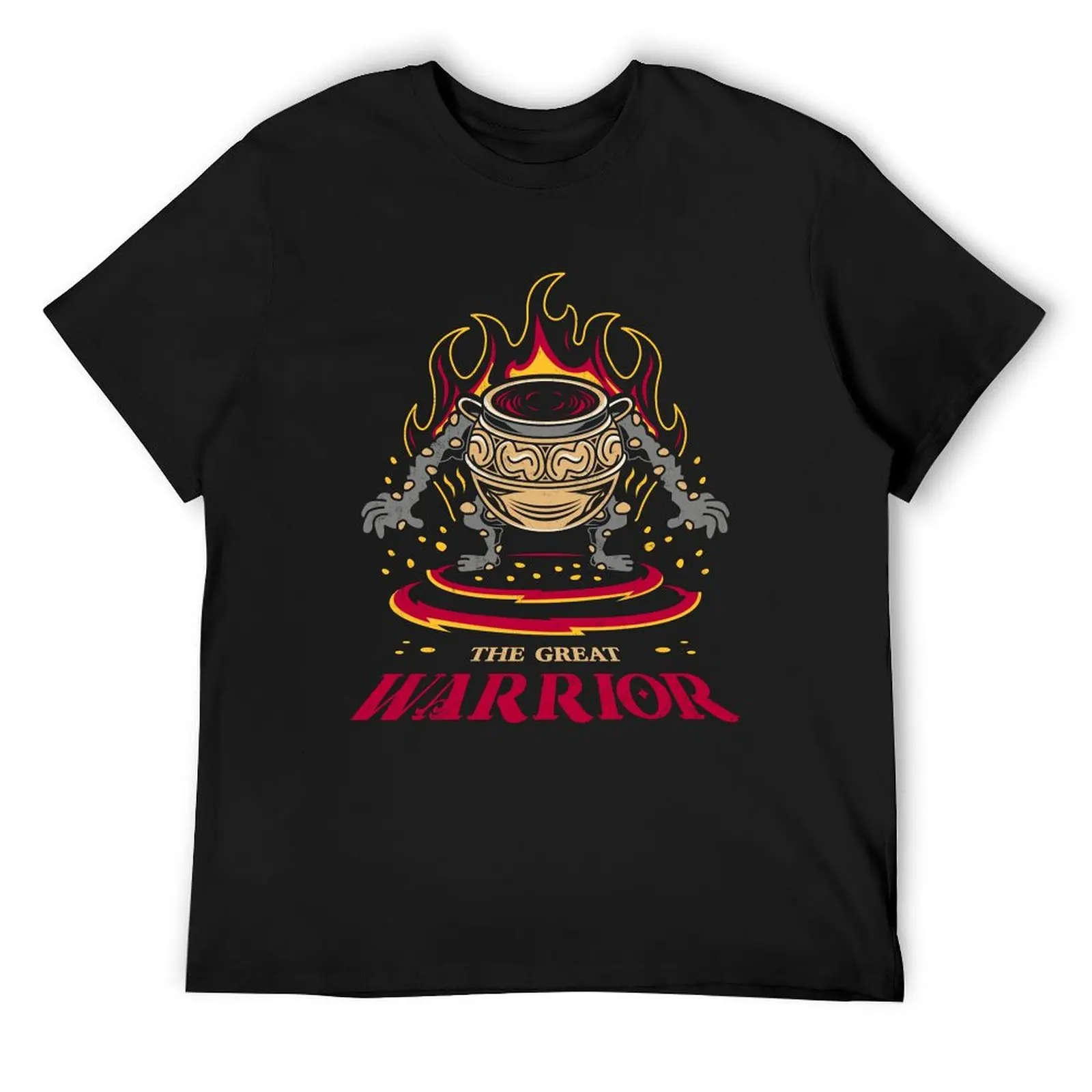 

White The Great Jar Warrior T-Shirt anime stuff shirts graphic tees blacks quick drying men clothings