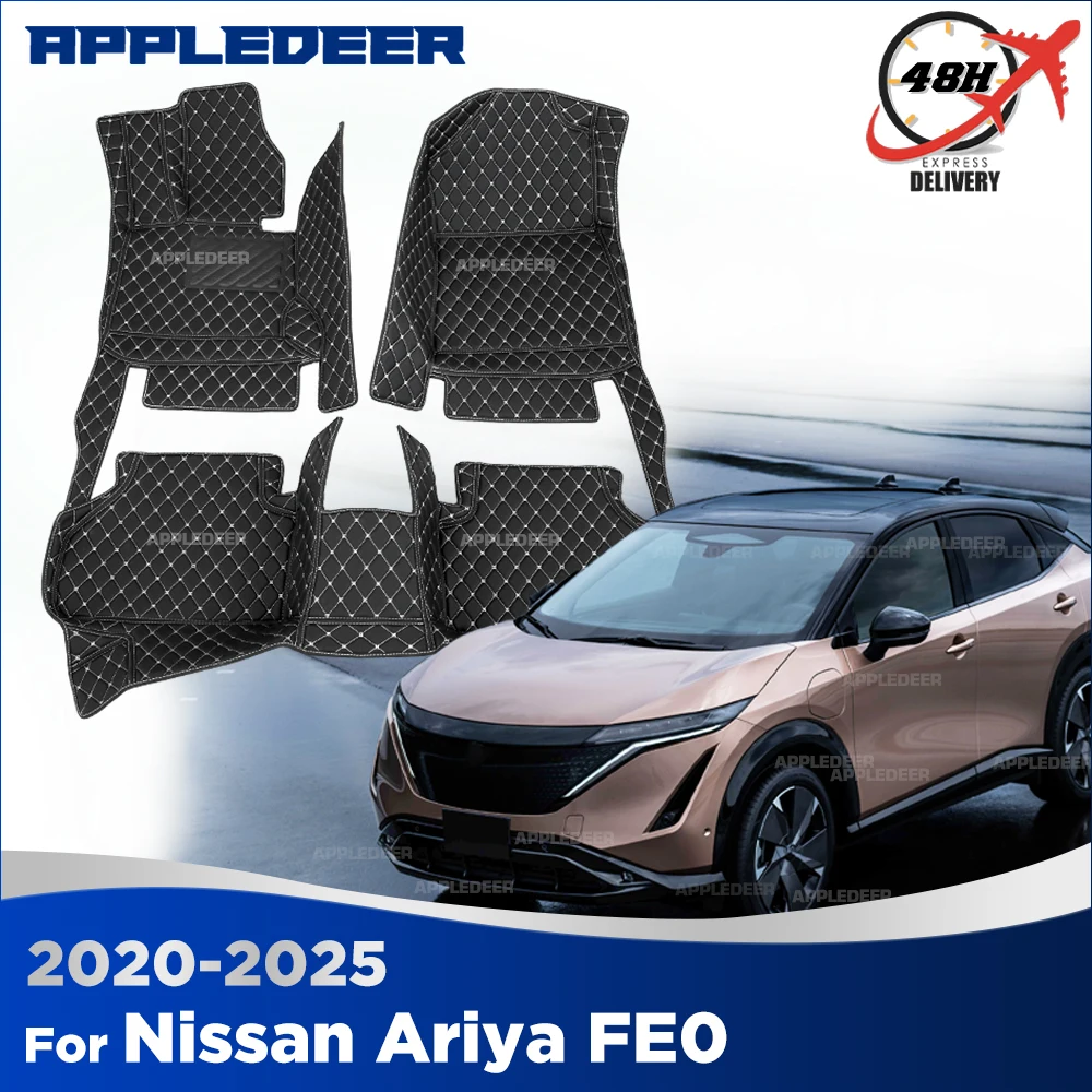 

Car Floor Mats For Nissan Ariya FE0 (5-Seat) 2020-2025 2024 2023 2022 Custom Auto Foot Pads Carpet Cover Interior Accessories