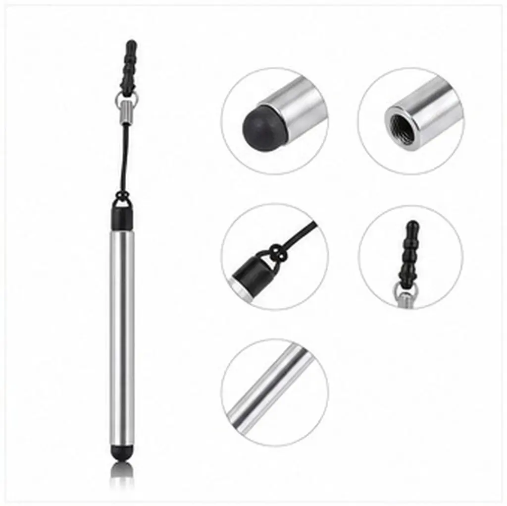 8Pcs Portable Touching Screen Pen Mini Stylus Pens For Digital Note Taker Precision Capacitive Retractable Extendable