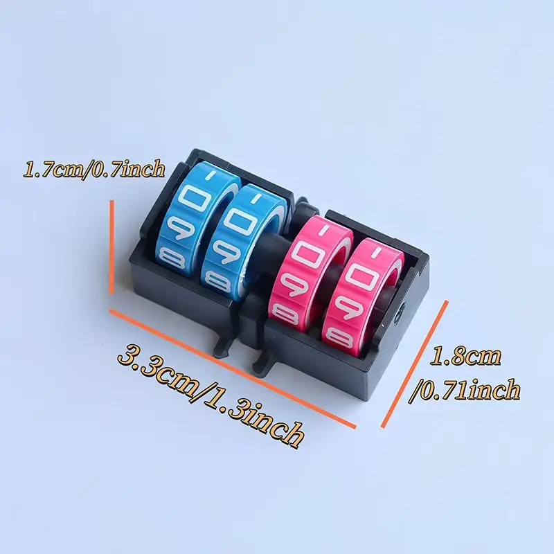 

Board Games Portable Digital Scorekeeper 4 Digit Adjustable Manual Wheel for Sports and Family Party Use