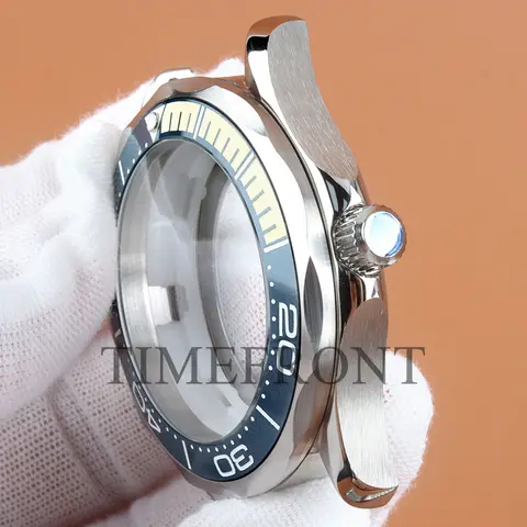 41mm NH35 वॉच केस वाटरप्रूफ़, सीमास्टर 300 स्टेनलेस स्टील केस के लिए, Seiko Mod NH35 NH36 ऑटो के लिए उपयुक्त. मूवमेंट वॉच एक्सेसरीज़ 10 best sales सेको मॉड केस - №7