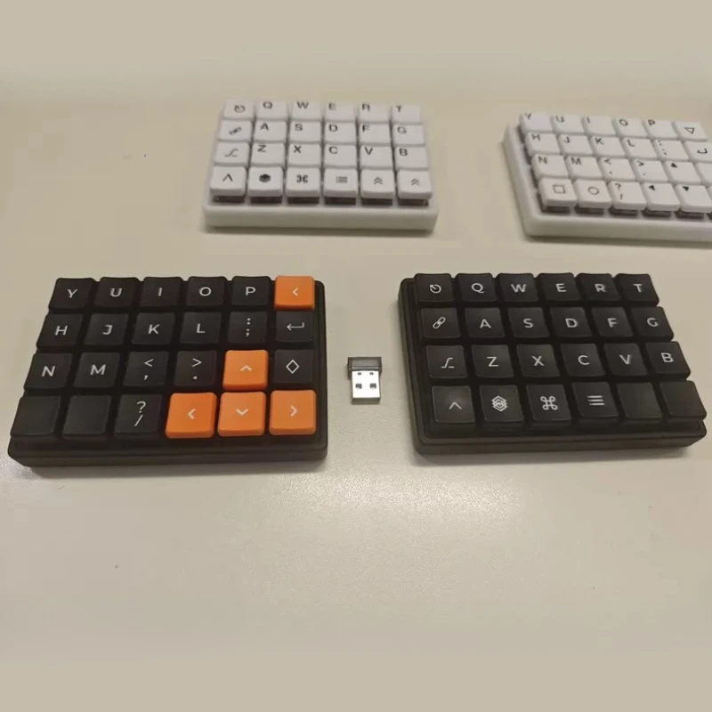 Low Profile Wireless Mechanical Keyboard Kit Customized Planck Layout Single Mode 2.4G Hot Swap QMK VIAL Gamer Office Keyboard