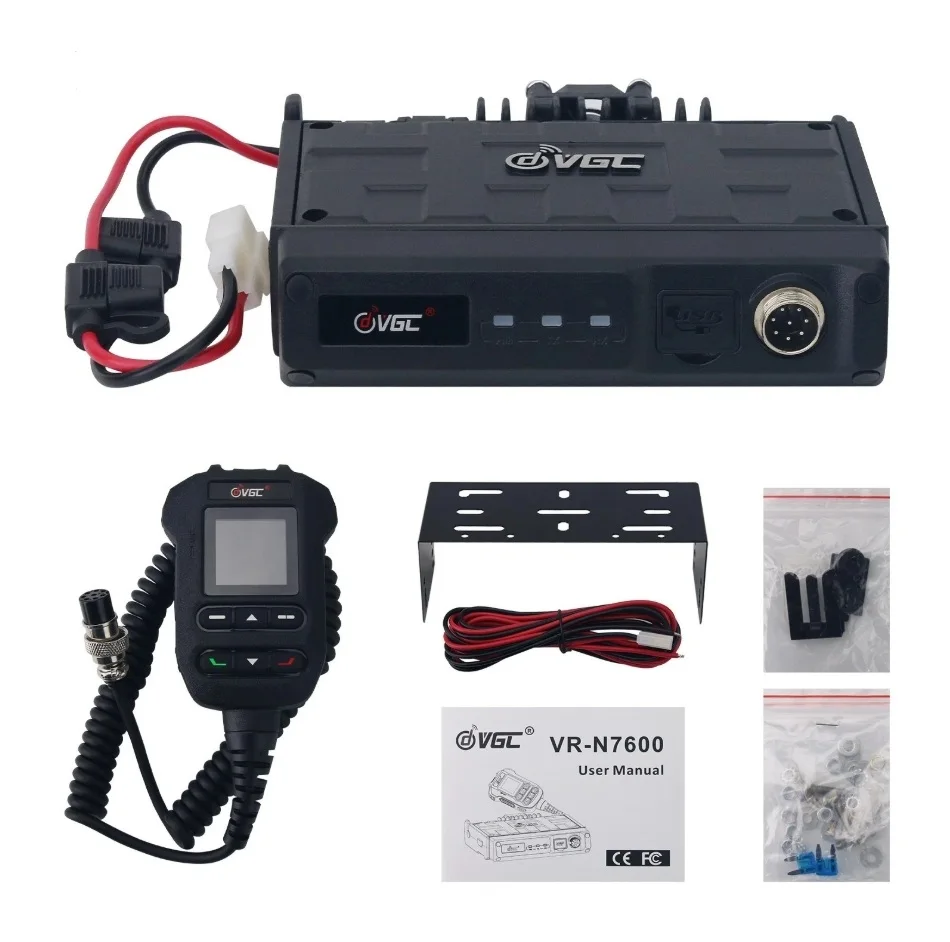 جديد وصول VR-VR-N7600 U/V ثنائي النطاق جهاز الإرسال والاستقبال محطة راديو المحمول محطة راديو السيارة 50 واط 10 كجم-50 كجم لتحديد المواقع