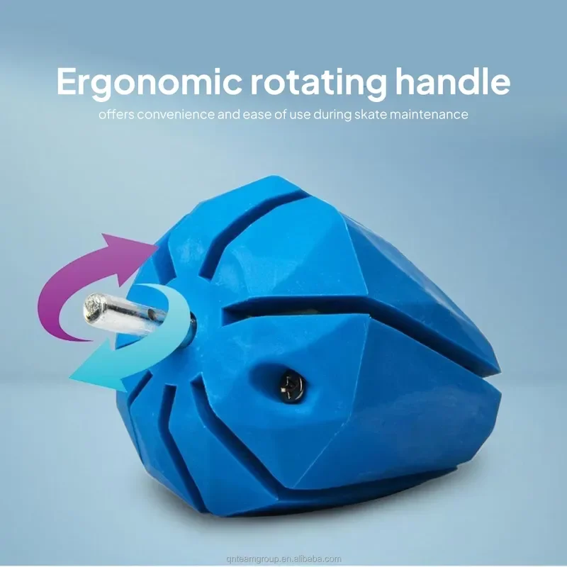 Skate blade grinding tool, portable ergonomic rotatable sharpener, skate sharpener