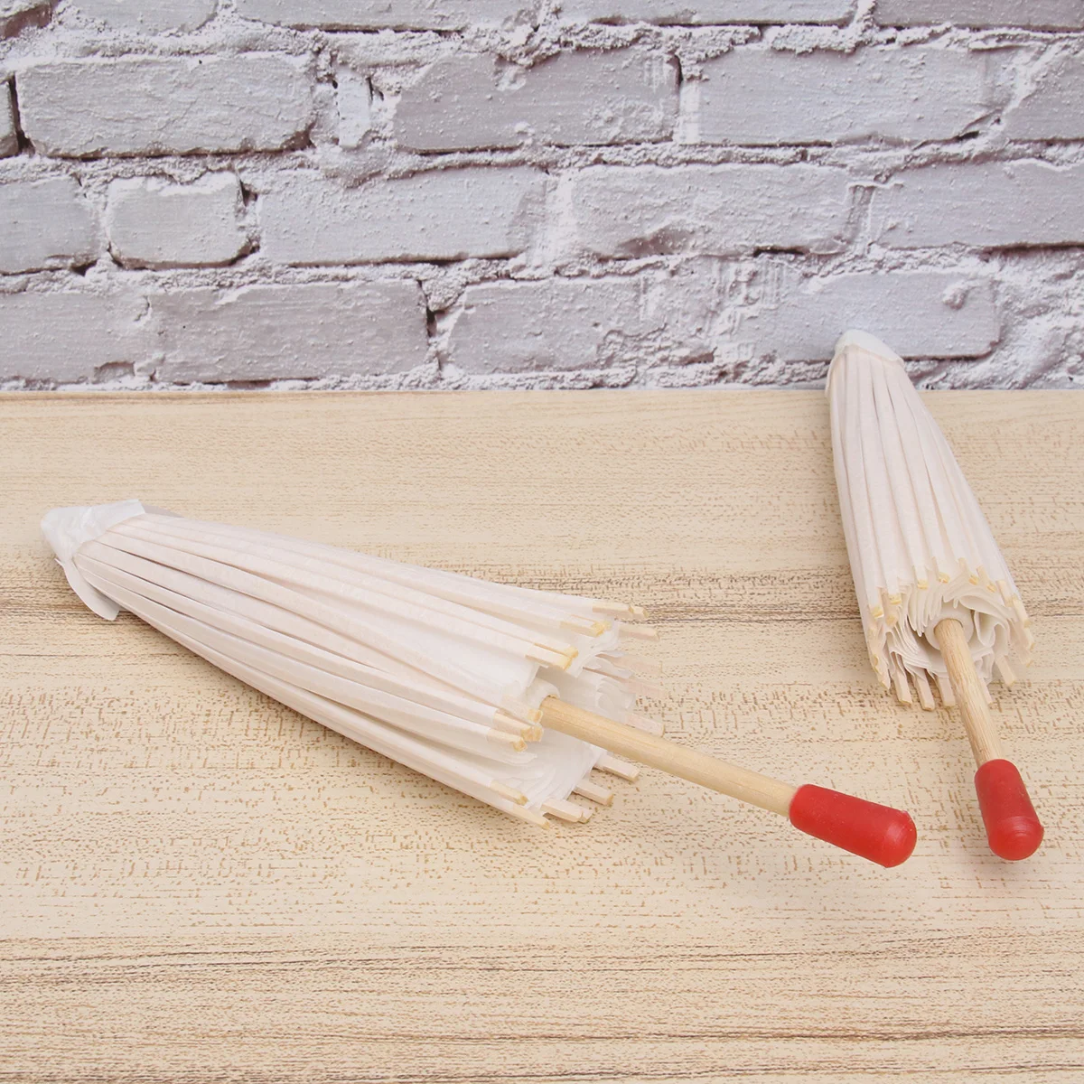 

2pcs Children Dance Pcs Wooden Frame Paper Parasol for Wedding Umbrella Sun Paper Umbrella Parasol Bride Wedding Party Home Use