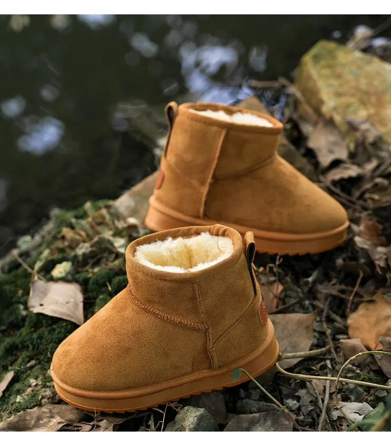 2026 Neue Kinder-Winterstiefel aus Rindsleder, warme Stiefel für Jungen und Mädchen, hochwertige Lederstiefel – Detail 13