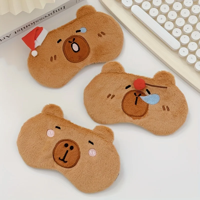 Capybara eye mask, cute sleep light-blocking eye mask, adjustable eye mask, unisple eye mask, birthday and Christmas gift