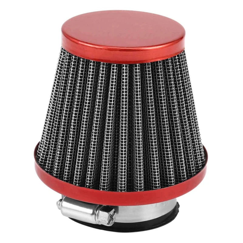 2 Pcs 38Mm Air Filter Intake Induction Kit For Off-Road Motorcycle ATV Quad Dirt Pit Bike Head Cleaner, Red & Blue image 6