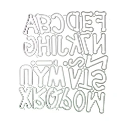 N7MD 편지 금속 절단 다이 DIY 스크랩북 일기 앨범 장식 장식품