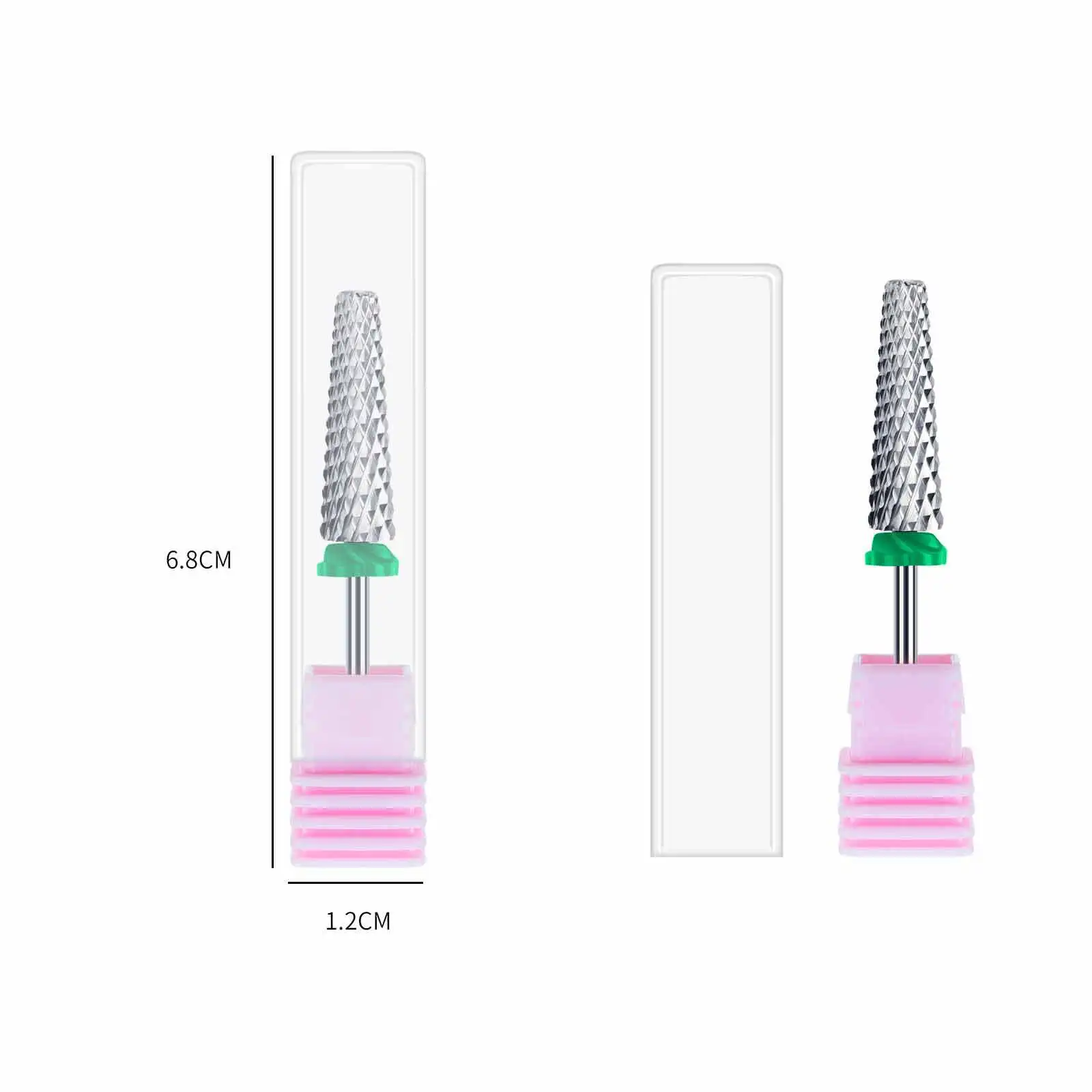 High Quality Nail Polish Tungsten Steel Long Cone Quick Armor Removal Grinding Head Conical Nail Removal Drill Bit Thick