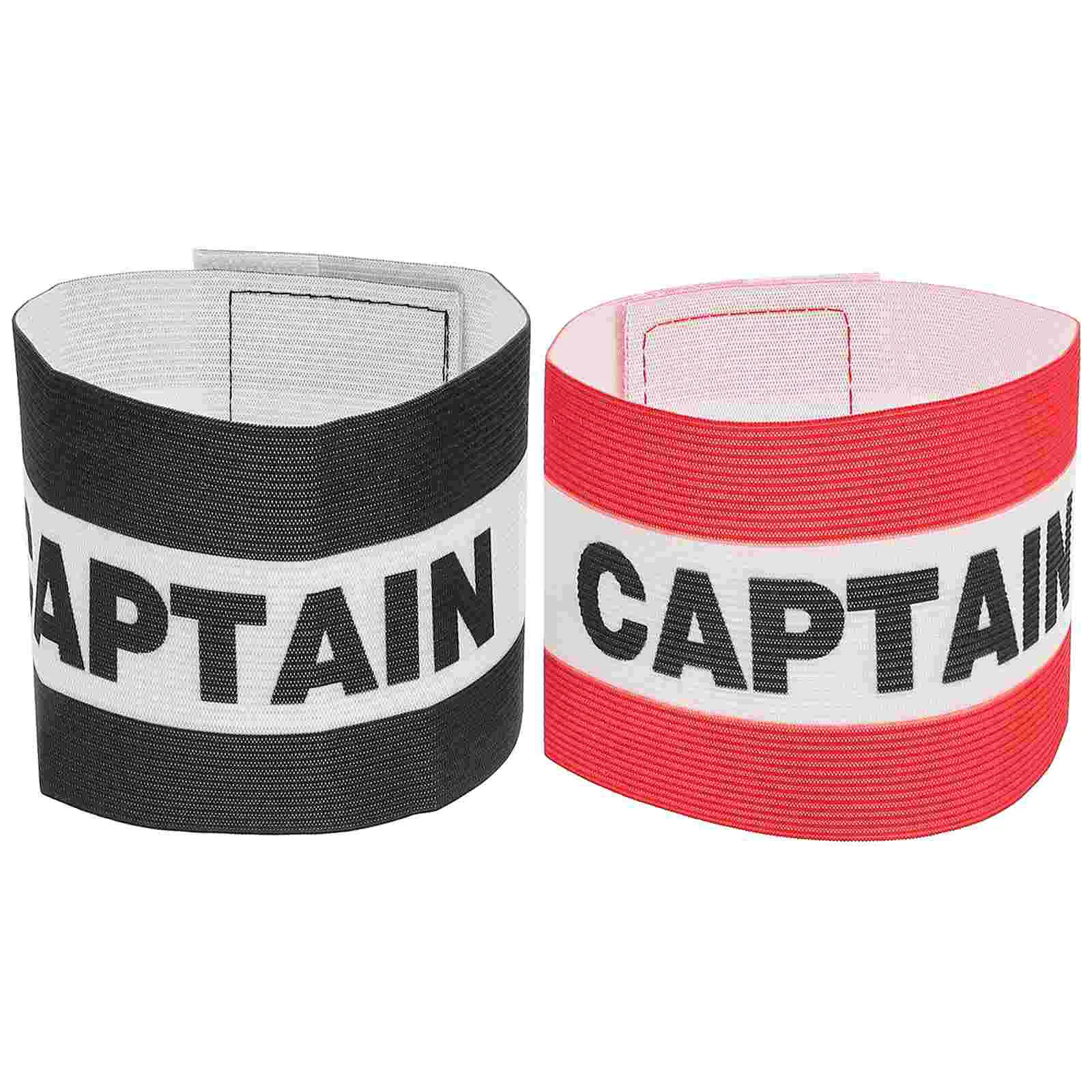 

2 Pcs Armband Football Captain Nylon Bands for Soccer Basketball Adjustable Player