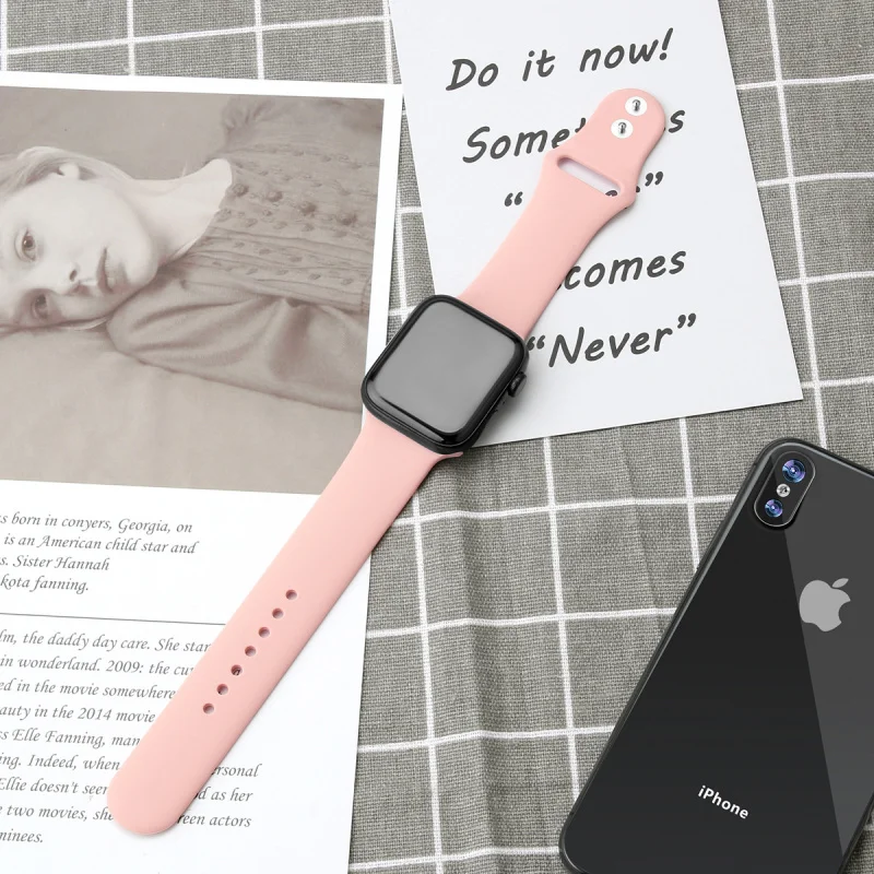 Imagem -06 - Adequado para Apple Ver Band Silicone Apple Ver Series Pulseira de Silicone Iver Strap Fhx-ha Pcs