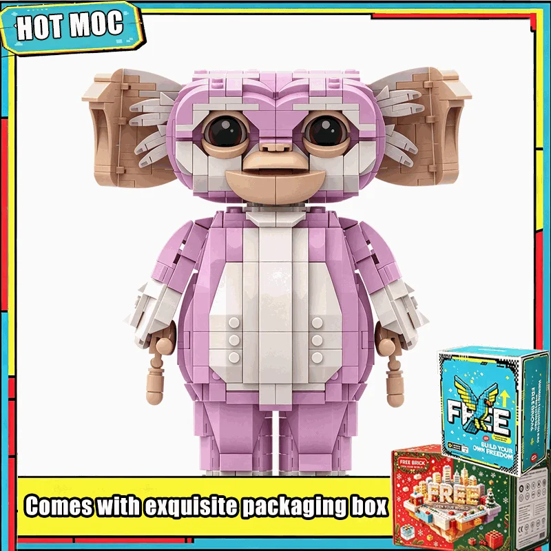 NEW 1192 PCS The Pink Monkey In The Elf Version Transforms Into An Ambitious Monster MOC Building Block Model Educational Gifts