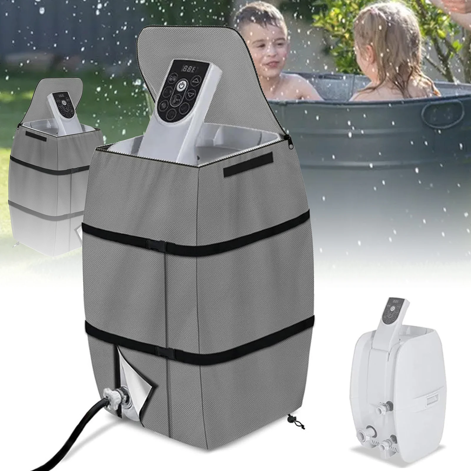 Portable Outdoor Water Heater Pump Cover 43x38x54 Cm Universal Inflatable Spa Water Heater Pump Cover For Hot Tub Pool Parts