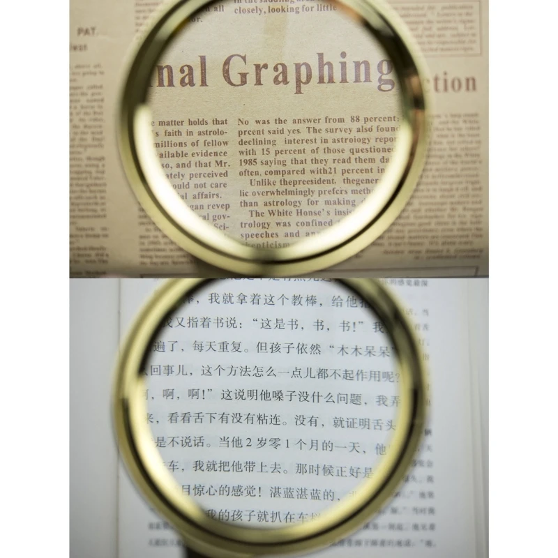 Magnifier Glass Handheld Loupesfor Jewelers Map Readers Watch Repair Reading Tool Kid Seniors Inspection Coin