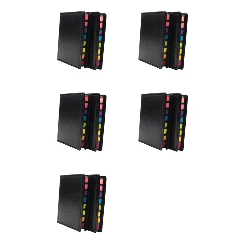 10PCS Sticky Notes Tabs For Page Markers, Memo Pad With Calendar And Leather Cover, Desk Note Pad