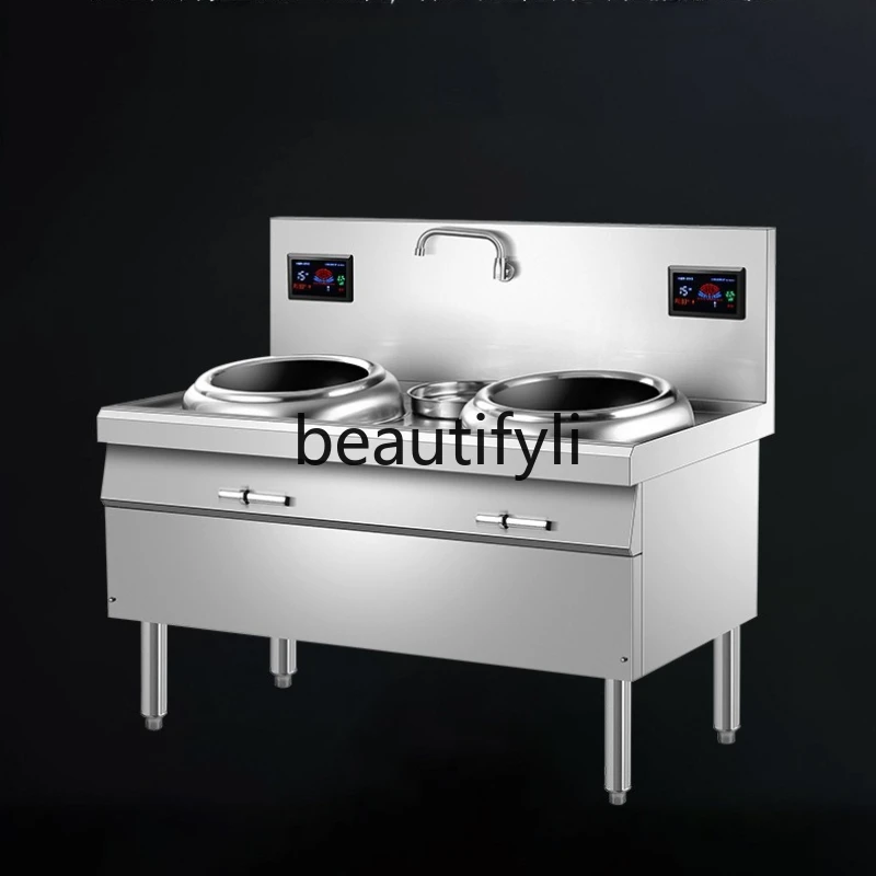 

Commercial Induction Cooker Stir-fry Stove 15KW Kitchen Concave Surface 8KW Fast Food Stir-frying