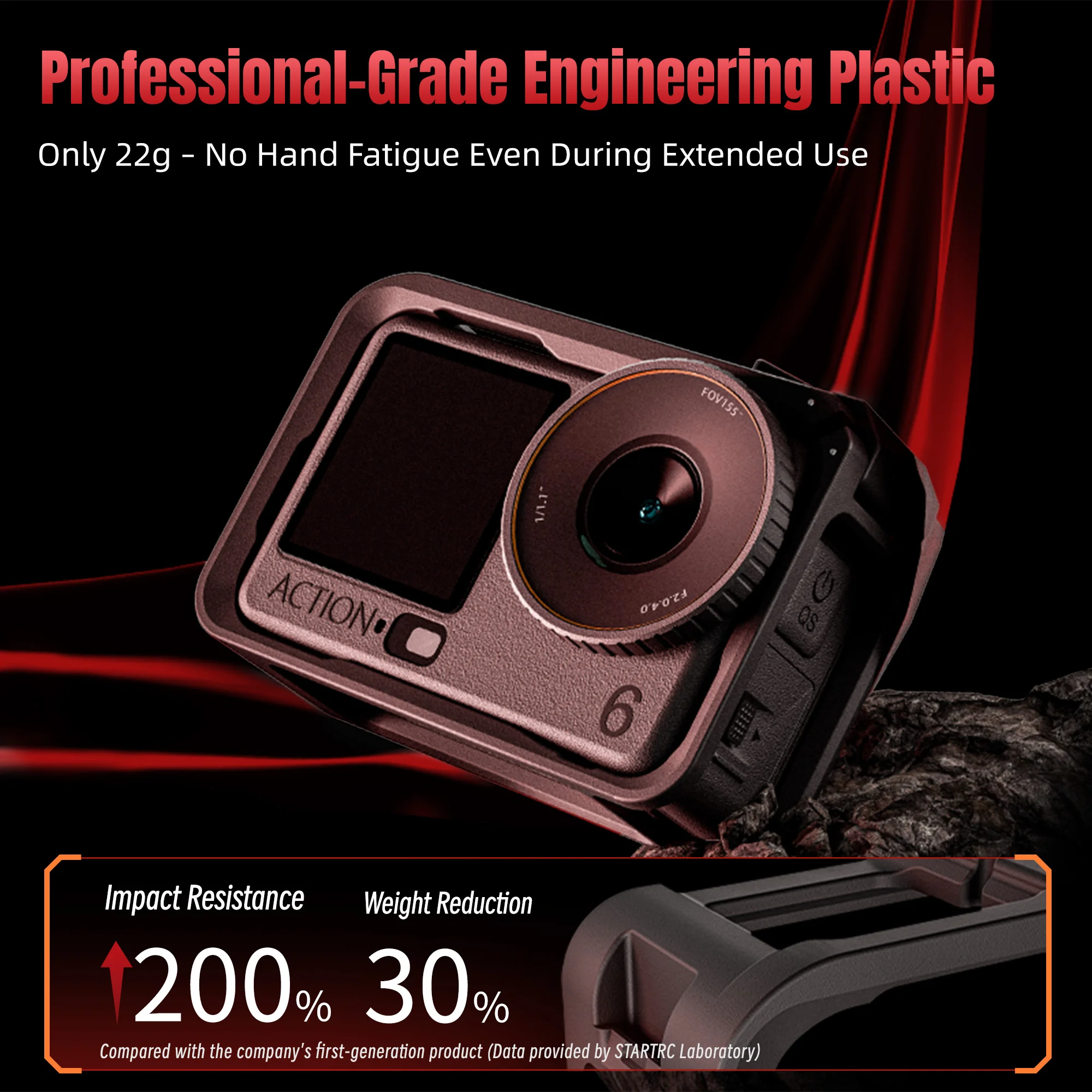 

Protective Case for DJI Osmo Action 6 Frame Housing Case Cage With Cold Shoe for DJI Osmo Action 6 Action Camera Accessories