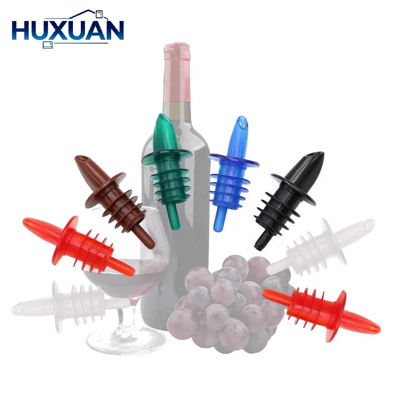 1/2/5PCS Reusable Bottle Pourer PVC Threaded Design Liquor Wine Pour Spout BPA Free Wine Accessories for Bar Restaurant Home Us