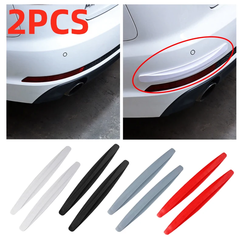 

2Pcs Car Bumper Guard Strip Large Size Crash Bar Door Edge Guards Trim Protection Scratch Protector Auto Accessories