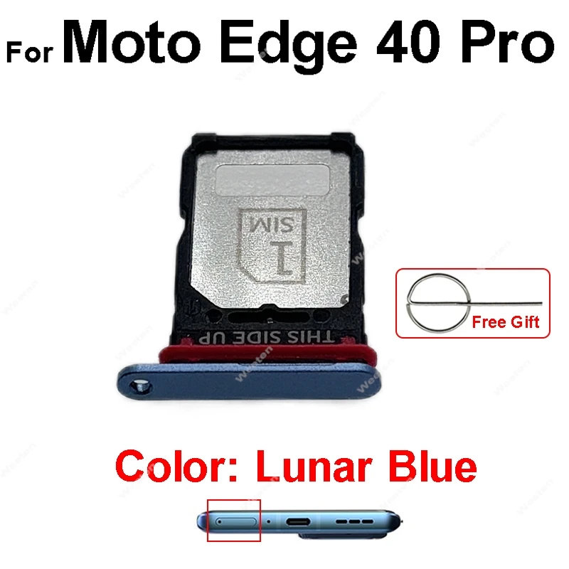 SIM Card Tray Holder For Motorola MOTO Edge 40 Edge 40 Neo Edge 40 Pro XT2303-2 XT2307-1 Sim Card Slot Reader Adapter Parts image 6