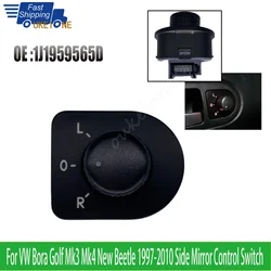 For VW Volkswagen Passat B5 Beetle Golf Mk4 Bora 1997-2004 Side Mirror Control Switch Adjuster Button 1J1959565D Car Accessories