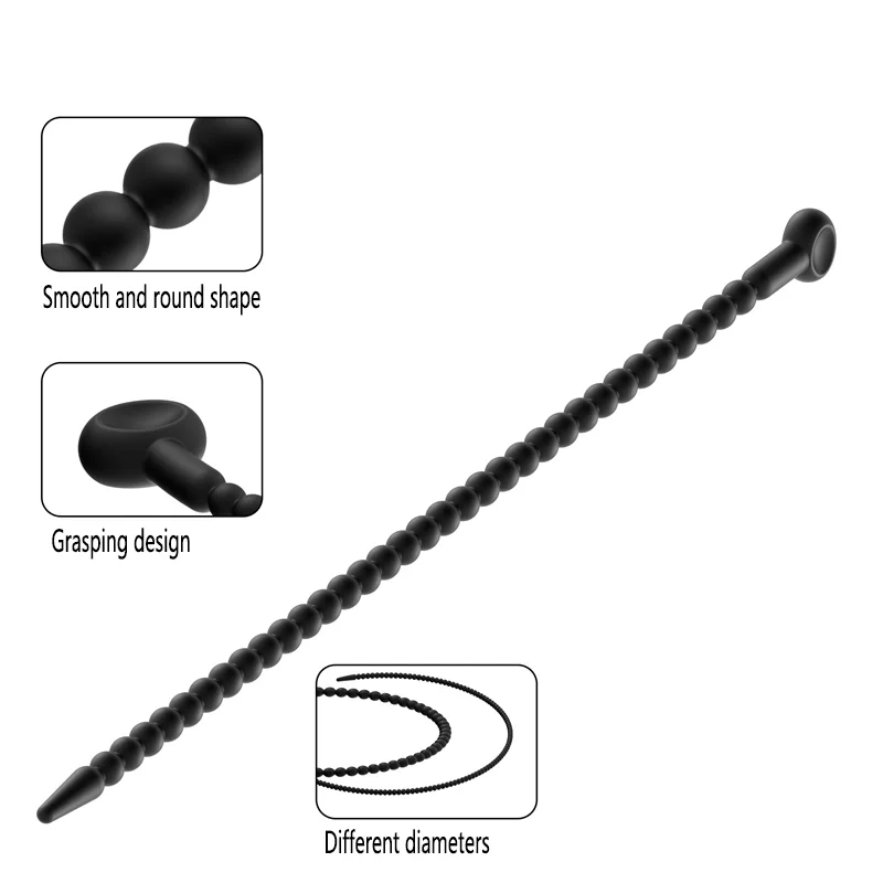 7 أحجام لينة سيليكون مجرى البول موسع الحصان العين عصا القضيب قضيب الذكور الاستمناء انسداد محفز القسطرة الجنس لعب للرجال