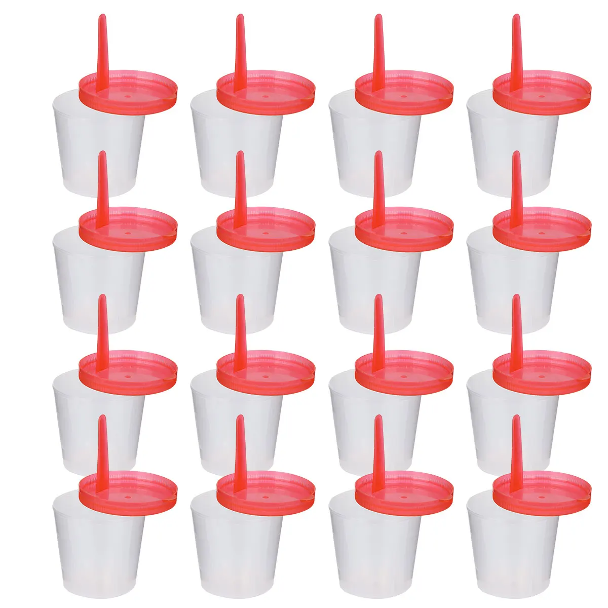 

50 Pcs Sampling Cup Urine Stool Containers Milliliter Measurement Leakproof Sealed Medical Teaching Disposable Plastic