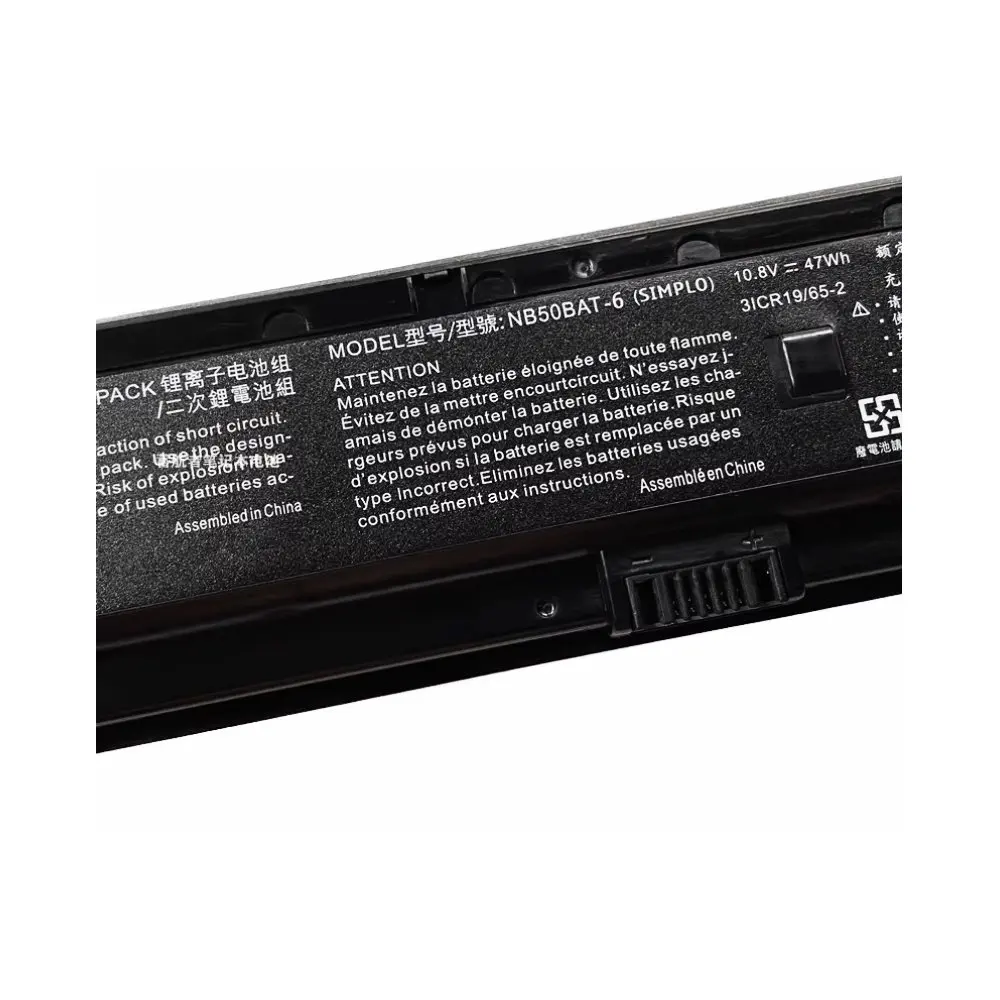 New NB50BAT-6 Laptop Battery For SHINELON HUIMIEZHE DD2 For CLEVO NB50TK1 NB50TJ1 NB50TL NB50TZ NB60TA 10.8V 54Wh