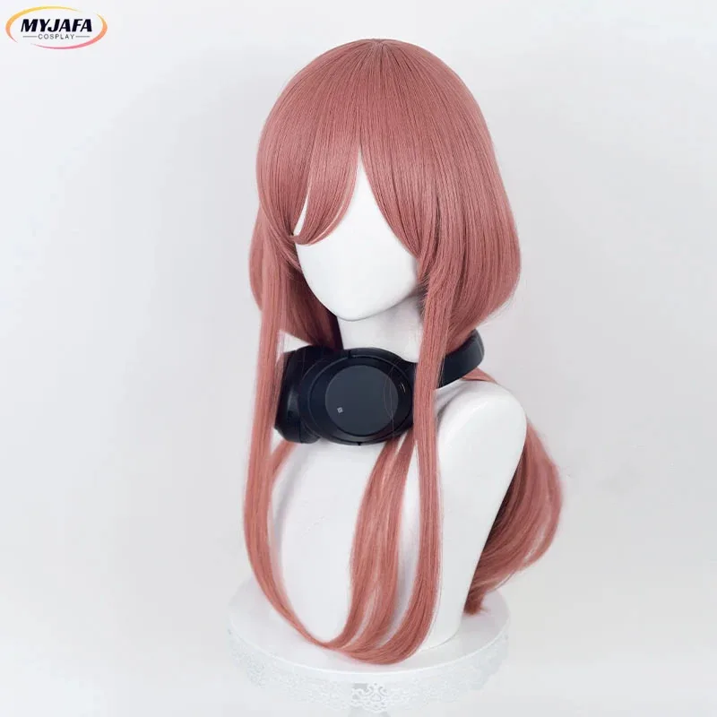 

aaa12 3Miku Nakano Cosplay High Quality Anime Dark Pink Long Straight Heat Resistant Synthetic Hair Party Wigs + Wig Cap