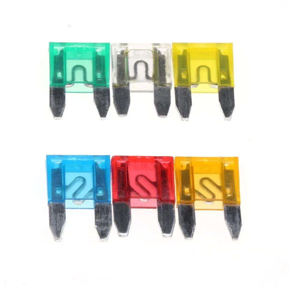 Ensemble de fusibles mixtes pour voiture, mini fusible à lame standard pour auto, camion, bateau automobile, petit, 5A, 10A, 15A, 20A, 25 A, 30A, 60 pièces